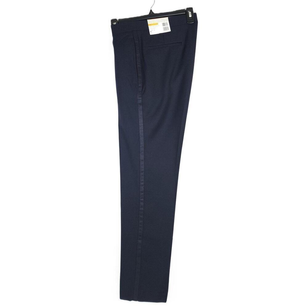 Alfani Men's Slim-Fit Stretch 2-Piece Tuxedo Diamond Grid Navy 38R 30x30 NWT - Picture 9 of 9